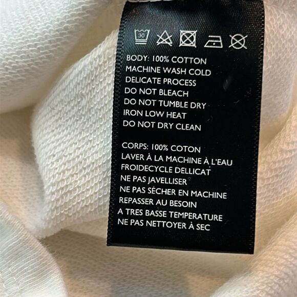 James Coviello white thick T-shirt with crochet front size extra small - Picture 11 of 11